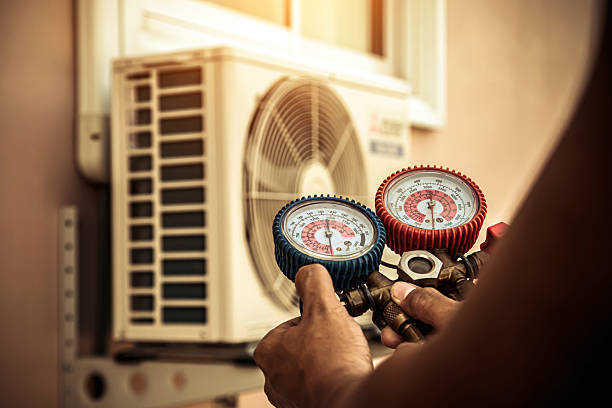 Professional Ductwork Repair technician working in Miller Place, NY